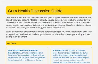 Gum health discussion guide